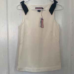Vineyard Vines Silk Bow Top - Size 0 NWT